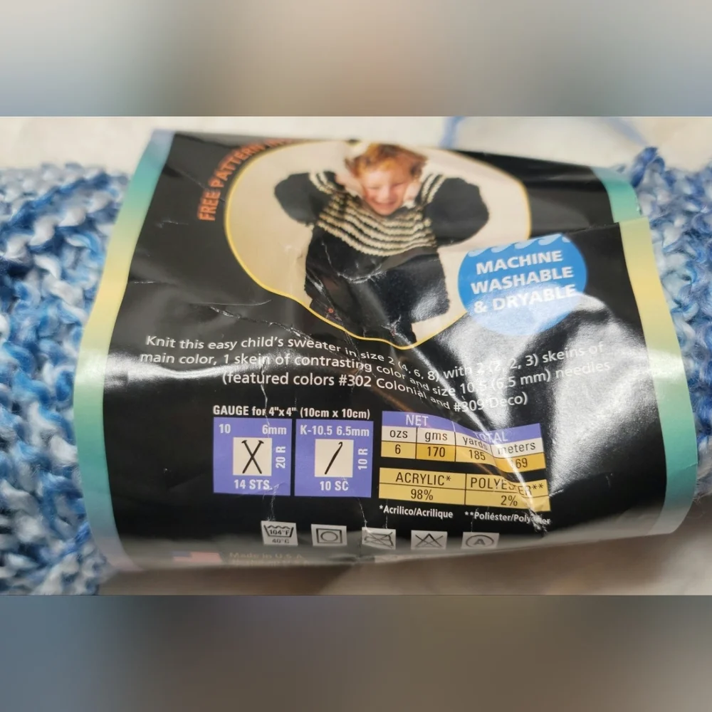 Bundle of #5 Bulky Yarn Multi-Color Lot Knitting Crochet Crafts 17 Skeins Chunky - Picture 10 of 16